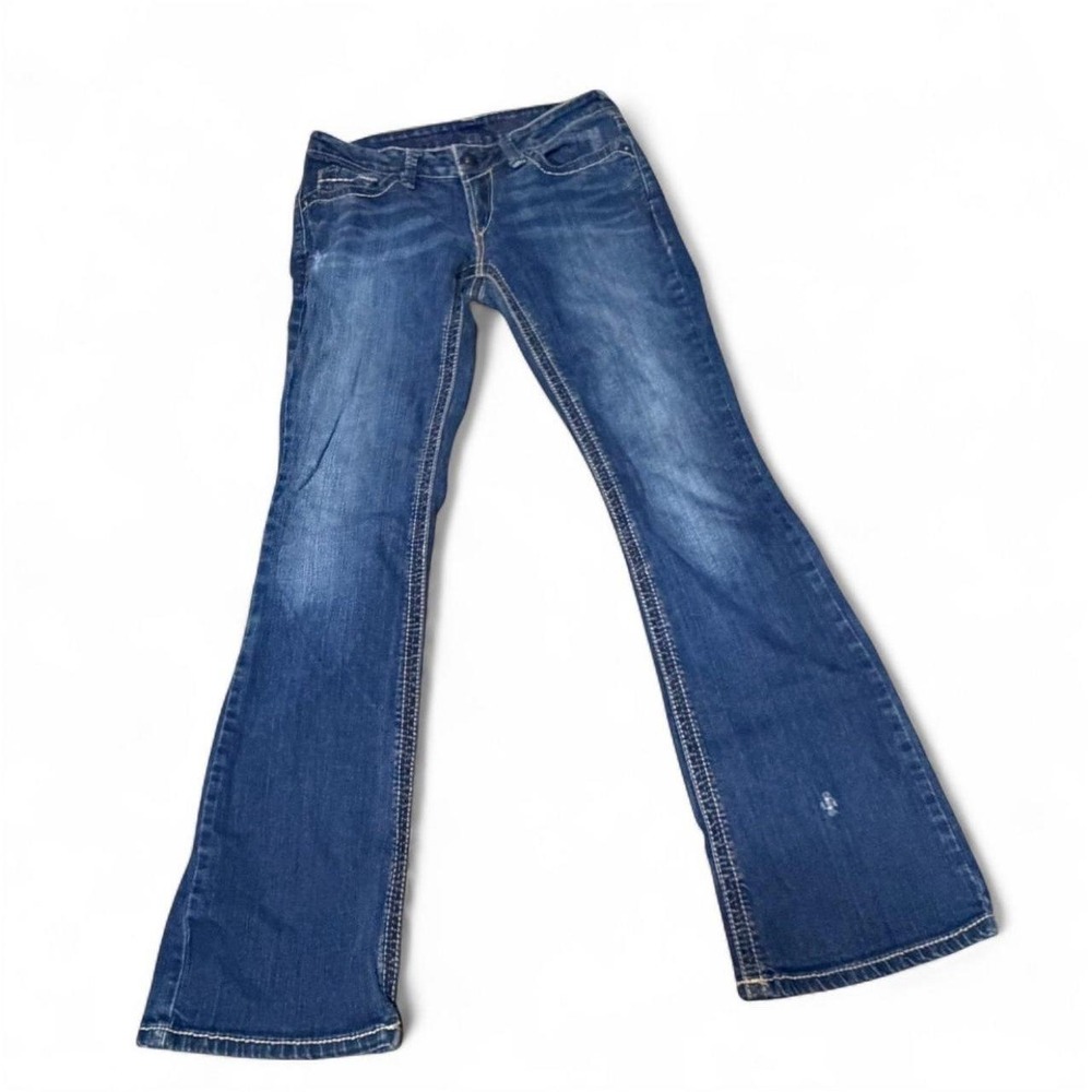 Ariat Women's Jeans 29R Bootcut Flare Blue Denim Western Embroidered Pockets